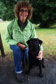 Beate Exner mit Nala