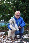 Marianne Behrendt mit Balu