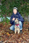 Margret Wolfrum mit Billi