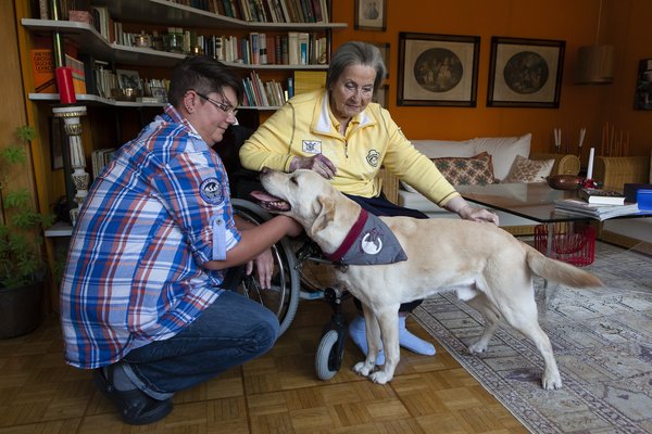Angebot und Hilfe für Angehörige durch den Hunde-Besuchsdienst
