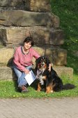 Beate Plath mit Maja